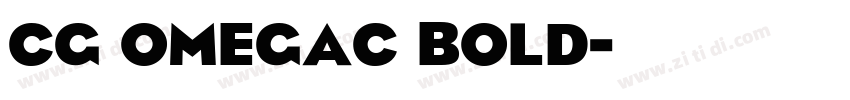 CG OmegaC Bold字体转换